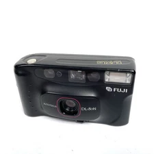 Fuji DL-80N Camera Compact Miniature 35mm Film Point & Shoot TESTED Working**
