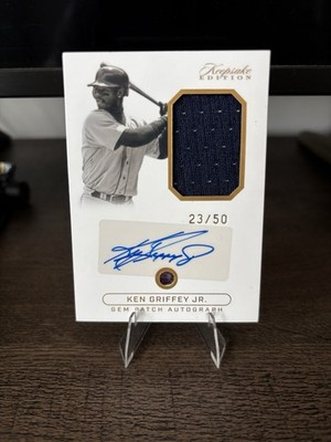 2024 Keepsake Ken Griffey Jr. Gem Patch Autograph /50 Seattle Mariners