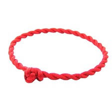 Pulsera de cuerda roja ajustable para mujer con dije trenzado para parejas