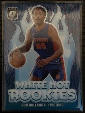 Ron Holland II RC #1 White Hot Rookies Purple Prizm - 2024-25 Optic Basketball