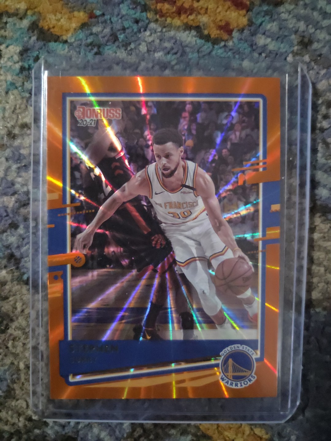 2020-21 Panini Donruss - Stephen Curry #41 Orange Laser