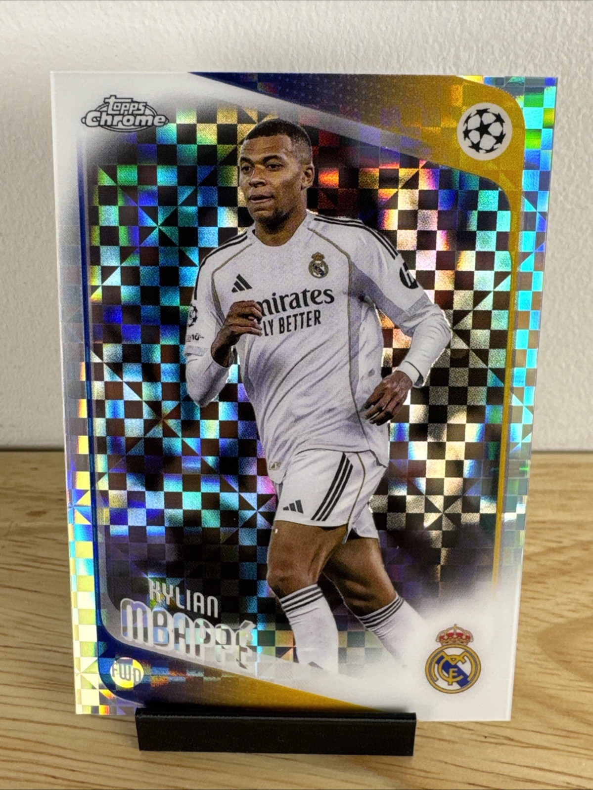 2025-26 Topps Chrome Uefa Club Competitions - Kylian Mbappe #112 X-Fractor