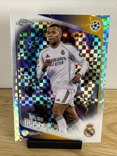 2025-26 Topps Chrome Uefa Club Competitions - Kylian Mbappe #112 X-Fractor