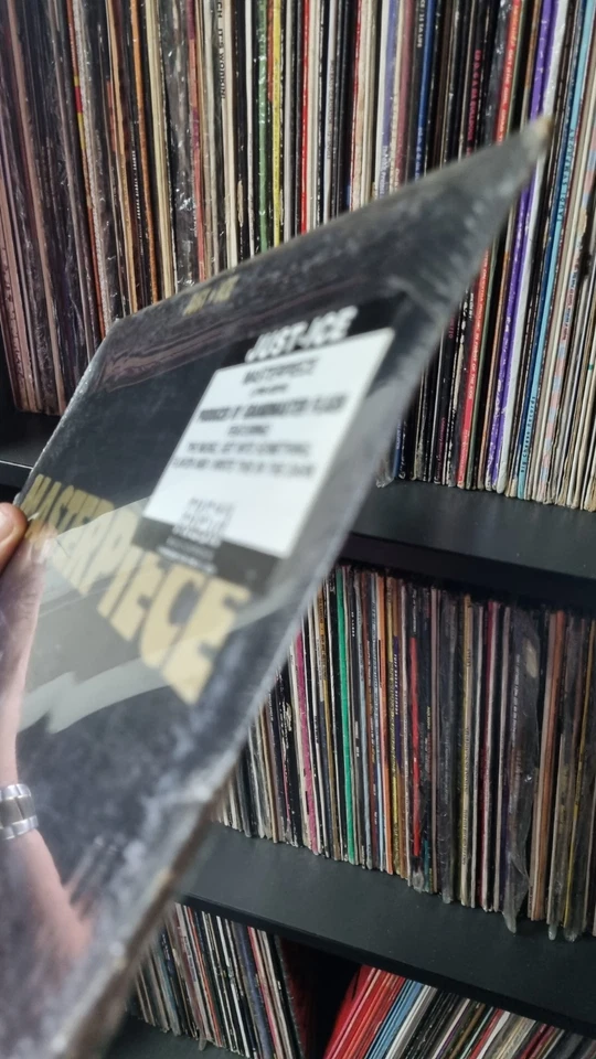 Just-Ice – Masterpiece (Fresh Records) 1990 SEALED LP Import Grandmaster Flash - Image 3 of 3