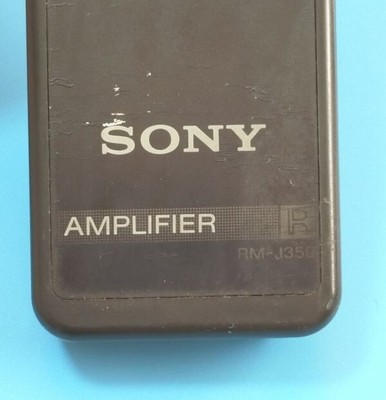 SONY リモコン RM-J350 Genuine SONY RM-J350 Black Tested Remote Control Audio Japan