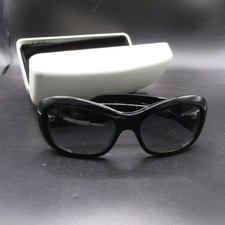 Versace MOD. 4155-B Black Cat Eye Sunglasses Made in Italy with Rhinestones