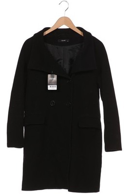 Hallhuber Mantel Damen Jacke Parka Gr. EU 38 Wolle Kaschmir Schwarz #418hbkm