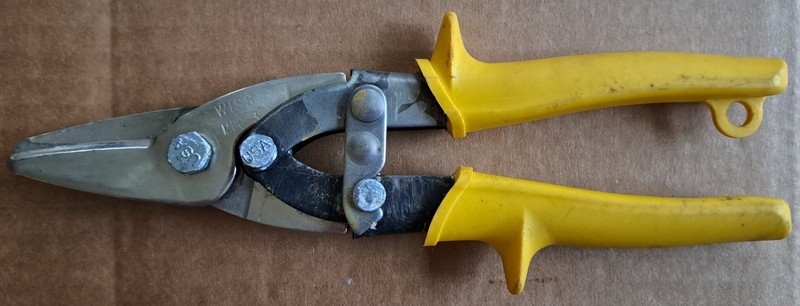 Wiss MPC3 Multi Purpose Yellow Center 9" Metal-Wizz Snips Made In USA