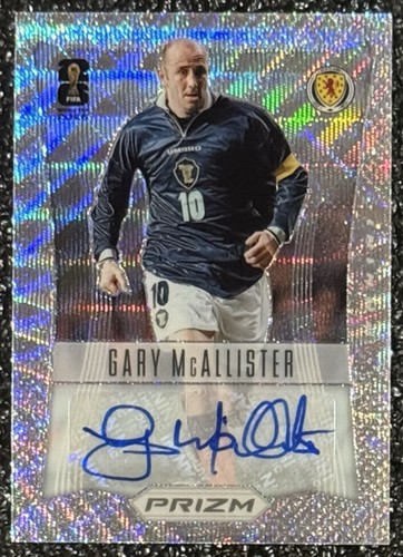 2026 Panini Prizm FIFA World Cup Gary McAllister Silver Wave Auto #12-GMA