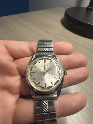 Vintage Evans De Luxe Waterproof Antimagnetic Watch 27 Jewel Swiss Movement