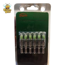 6 Pcs Lighted LED Nock for Archery Arrows with .302/7.62mm Inside Diameter Green