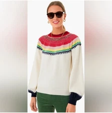 Tuckernuck Pomander Place Color Block Sweater size medium
