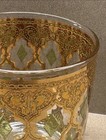 6 Culver Valencia Gold Gilded Filigree Lowball Rock Glasses 22K MCM Barware  — photo 6