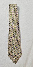 J. Crew Hand made Silk Tie Geometric Pattern Made in USA Professional