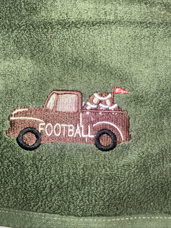 Conjunto de toalhas de mão festivas temporada de futebol de 3-29 X 13 polegadas presente de Natal - Imagem 4 de 4