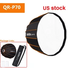US Godox QR-P70 25.7"Quickly Release Parabolic Softbox Bowens for SL60W,SL60IID