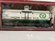 BACHMAN BIG HAULERS 93436 QUAKER STATE G SCALE TANK CAR NUMER 93436