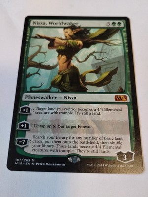 MTG Magic the Gathering Nissa Worldwaker #187/269 Ungraded English NM