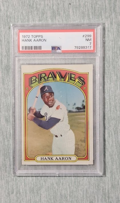 Hank Aaron 1972 Topps #299 PSA7