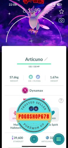 FOND DYNAMAX KABUTO NON SHINY Pokémon Go - Compte Enregistré Ou Non - Neuf Scellé