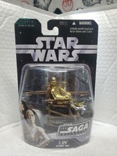 Star Wars The Saga Collection C-3PO w Ewok Throne 042 - New in Sealed Package
