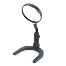 MagniLamp LED Lighted 2x Hand Held or Hands Free Hobby Magnifier with