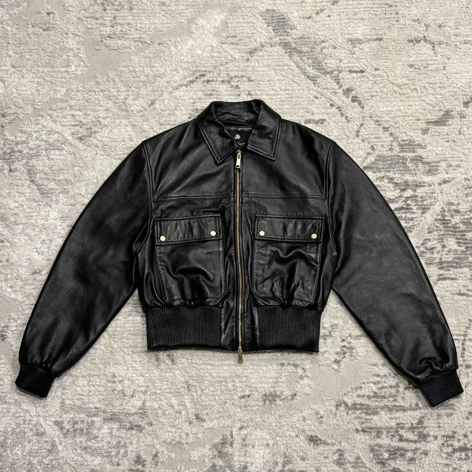 Willy Chavarria x Zara Cropped Fit Nappa Leather Jacket Medium