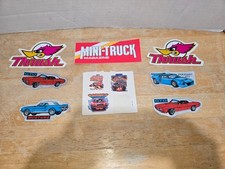 Vintage Motorsports Stickers Lot Hot Rod Thrush Mini-truck Gto Mustang