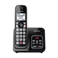 NEW Panasonic Cordless Phone -KX-TGD83 Answering System Robo Call Black