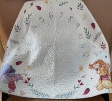 Baby Quilt, Unisex Baby Quilt. Winnie The Pooh Quilt. 34X41 Milestone Quilt.