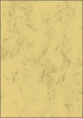50 x Sigel  DP553 Marmor-Papier, sandbraun, A4, 200 g/qm