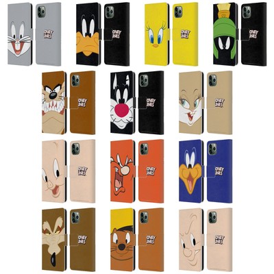 OFFICIAL LOONEY TUNES FULL FACE LEATHER BOOK WALLET CASE FOR APPLE iPHONE PHONES