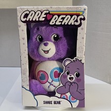 Share Bear 2021 14  Care Bears Plush Purple Super Soft Huggable Brand New in Box