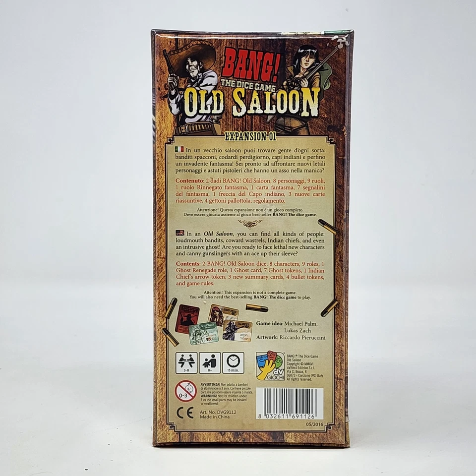 Old Saloon Expansion Bang The Dice Game Davinci Games DVG 2016 Sealed NEW - Image 3 of 4