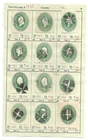 US Fancy Cancel Postal Stationery U311 12 Cut Squares Collection used Stamps