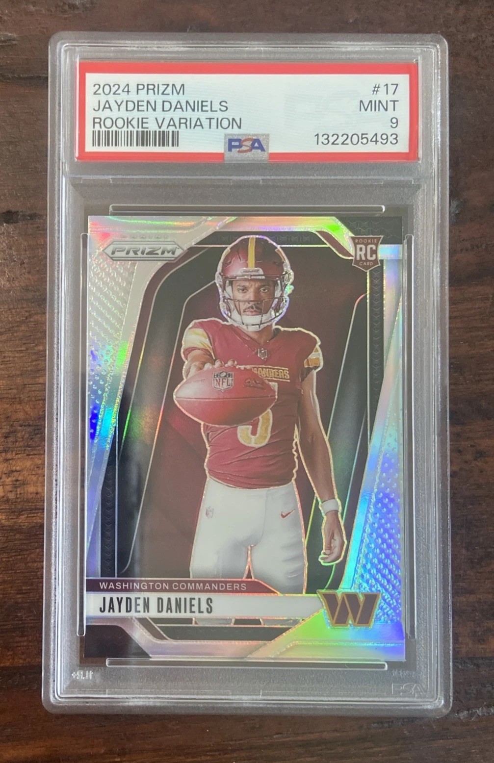 2024 Panini Prizm - Rookie Variations #17 Jayden Daniels (RC) Silver Prizm PSA 9