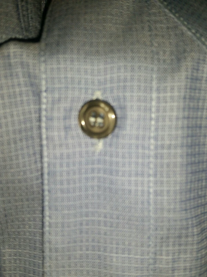 Camisa de Vestir Mondo di Marco Hecha en Italia 16 34/35 Azul Foto 3 de 4