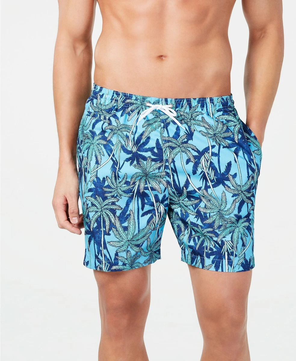 TRUNKS SURF SWIM MEN S PALM TREE PRINT SWIM SHORTS