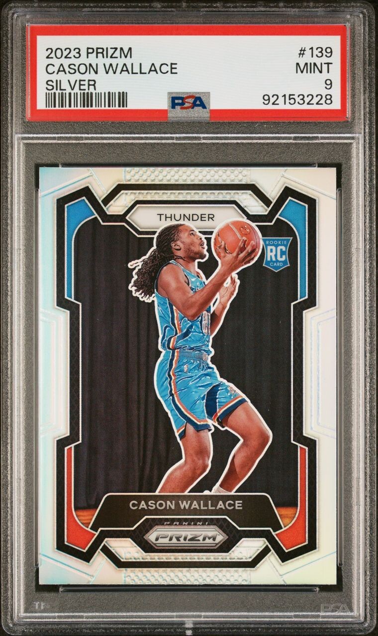 2023 PANINI PRIZM CASON WALLACE SILVER RC ROOKIE #139 PSA 9 MINT