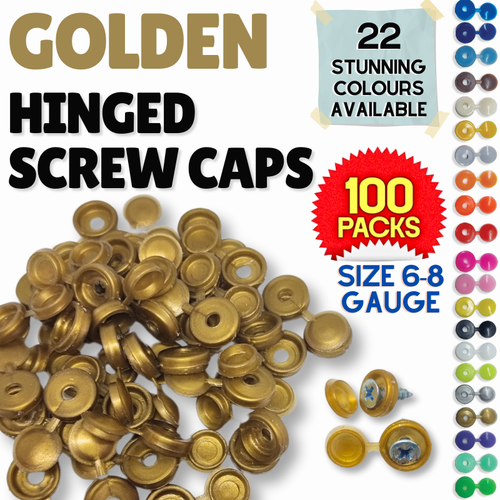 22 FARBEN SCHARNIERT KUNSTSTOFF SCHRAUBENABDECKUNG KAPPEN KLAPPBAR ÜBER PASSFORM GRÖSSE 6-8 mm + £5 Geschenk - Bild 18 von 53