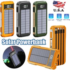 2025 Super 20000000mAh USB Portable Charger Solar Power Bank For Cell Phone