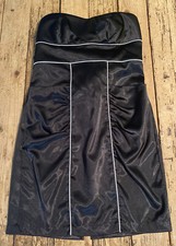 Sequin Hearts Womens Size 5 Black Strapless Padded Fitted Dress