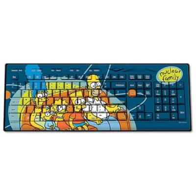 Simpsons Nuclear Family Wired Keyboard - Tastatur