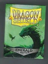  Dragon Shield Matte Emerald (100) Shield Sleeves Free Shipping