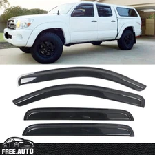 Fits 05-15 Toyota Tacoma Double Cab Window Vent Visor 4PC Rain Guard Deflector