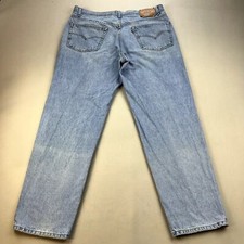 Vintage Levis 550 Jeans Mens 40x32 Blue Denim Relaxed Fit Light Stone Wash y2k