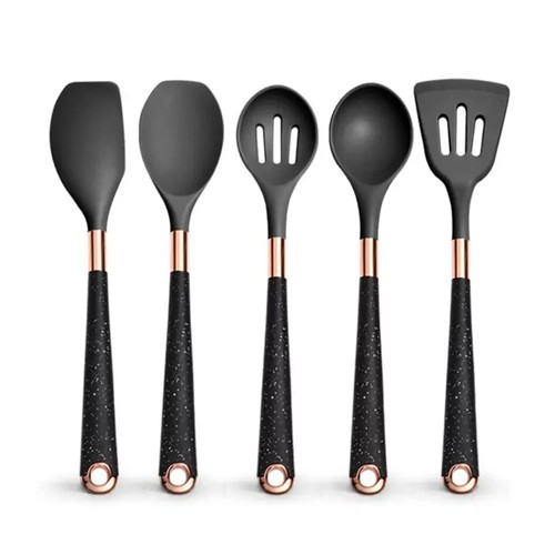 Silicone Cooking Utensils Set HeatResistant Kitchen Spatula Spoon Non-Stick Tool - Picture 14 of 21