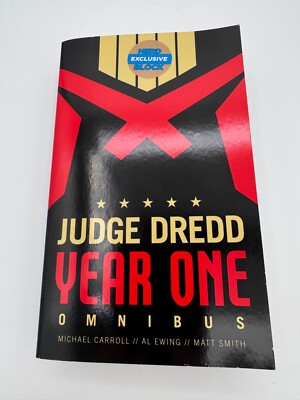 Judge Dredd Year One Omnibus Nerd Block Exclusive Paperback By Michael Carroll