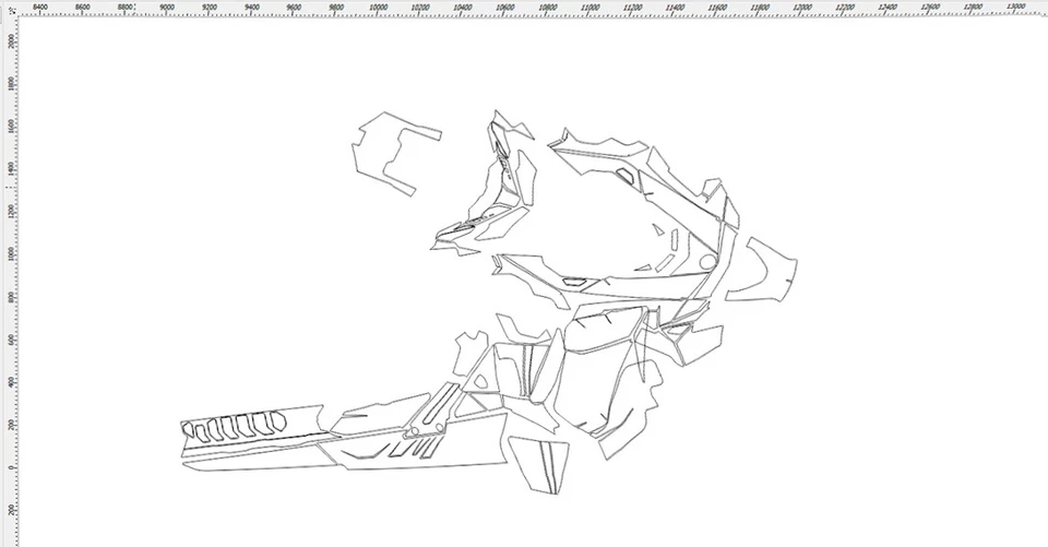 BRP SKI-DOO 850 E-TEC REV SUMMIT Gen4 2017 plantilla formato vectorial dirección asistida eléctrica Ai CDR S2 Foto 4 de 4