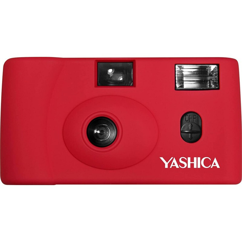 Yashica MF-1 Snapshot 35mm Film Camera Red 400/24 Fotocamera Compatta Analogica
